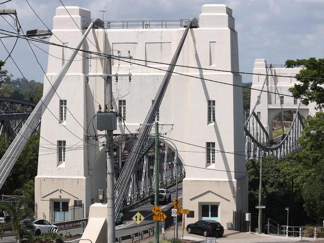 Tour of the Walter Taylor Bridge, Indooroopilly. Picture: Liam Kidston