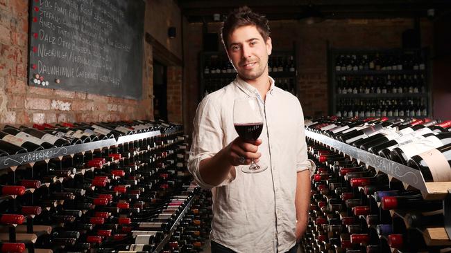 Young winemaker Marco Lubiana has opened wine bar Molto in Hobart. Picture: Nikki Davis-Jones