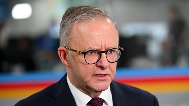 Prime Minister Anthony Albanese should be reassuring the community he’s doing everything necessary to keep us safe. Picture: AAP Image/Morgan Hancock