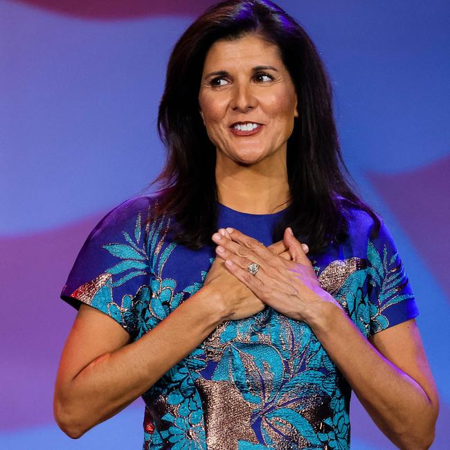 Haley is challenging fellow Republican candidate Donald Trump by proposing a "new generation" of leadership in Washington. (Photo by Wade Vandervort / AFP)