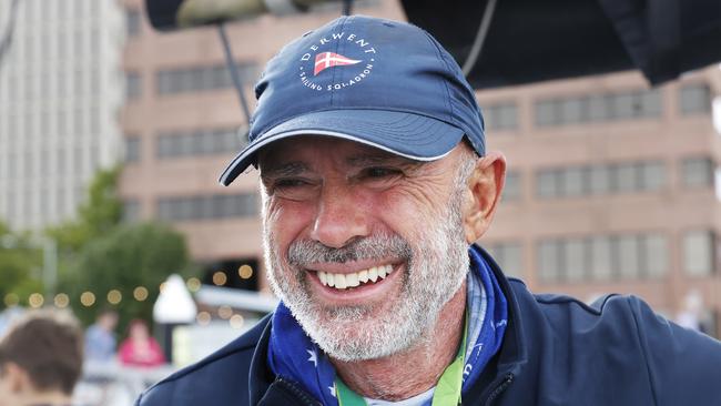 Sydney-Hobart 2023 – Duncan Hine skipper. Alive, are the first Tasmanian boat home in the Sydney to Hobart 2023 and in with a good chance of taking handicap honours overall. Picture: Nikki Davis-Jones