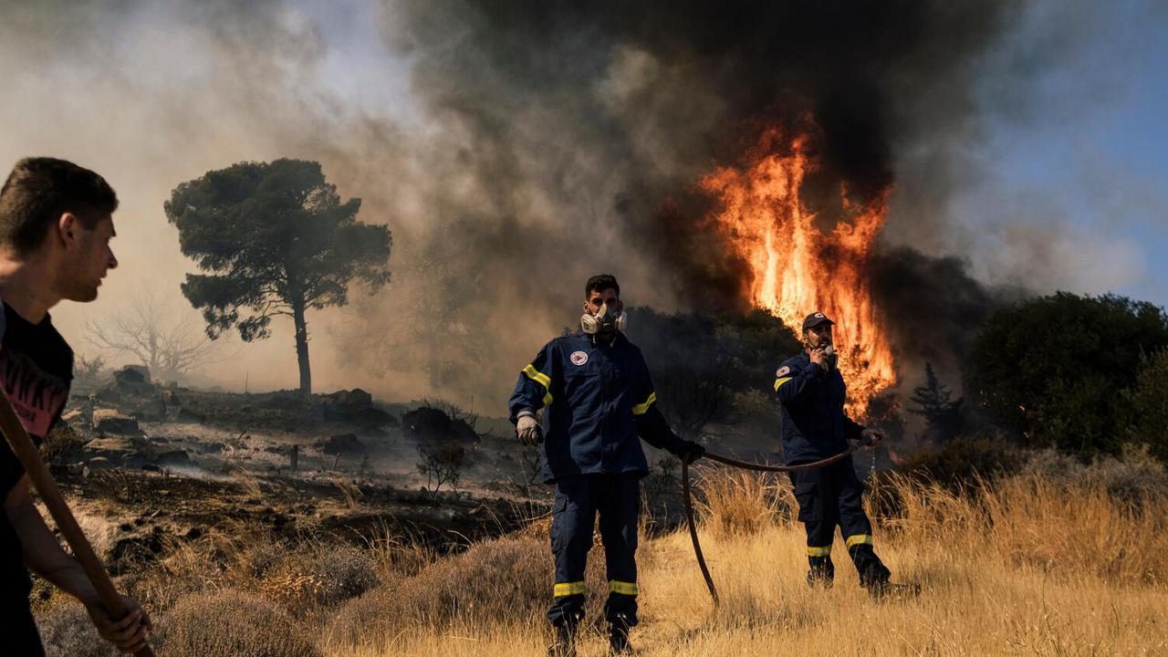 Wildfires are causing destruction in Greece. Picture: UNICEF/Aggelos Barai