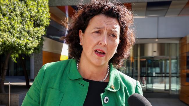 Federal MP Monique Ryan leaves court after hearing in unfair dismissal case brought on by former staffer Sally Rugg. Picture: NCA NewsWire / Ian Currie