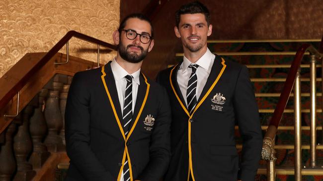 All-Australian Magpies Brodie Grundy and Scott Pendlebury. Picture: Getty Images