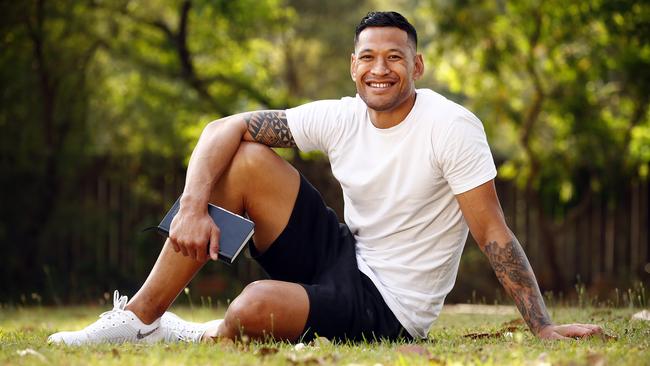 Israel Folau has abandoned his plans with his church in Sydney to play Super League in France. Picture: Sam Ruttyn