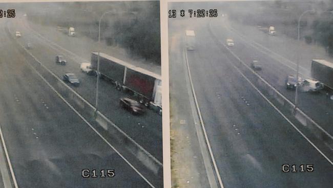 The horror collision was captured on CCTV and shown to the court.