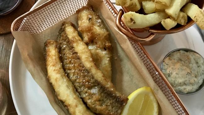 Fish and chips at Arthur's Seafood and Oysters in Manly.