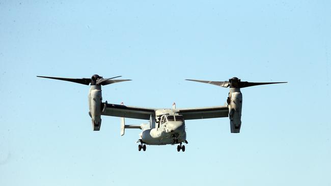 MV-22 Osprey at day three of the Pacific Airshow, 20 August 2023. Picture: Richard Gosling