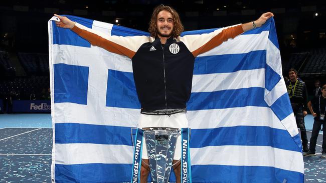 World No.6 and reigning ATP Finals champion Stefanos Tsitsipas will be one to watch in the Brisbane Group Stages of the ATP Cup. Picture Julian Finney/Getty Images