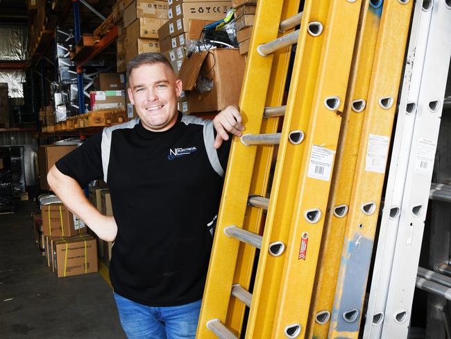 Neill Carberry of NC Electrical &amp; Air Conditioning, Solar City has been voted the NT’s favourite tradie by you, our readers. Picture: Katrina Bridgeford