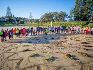 Fluro Friday tribute to local girl Shiama, who died from suicide. Picture: Rachel Vercoe