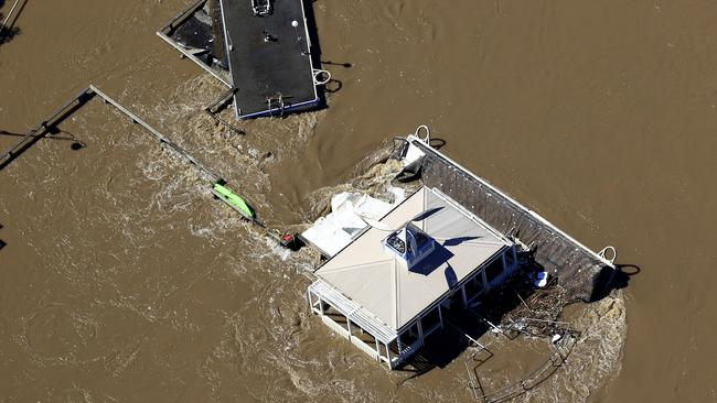 Properties remain inundated. Photo: Adam Head