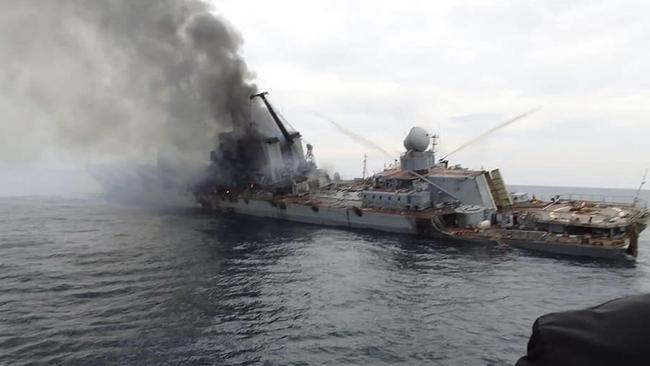 The Moskva was sunk by Ukrainian anti-ship missiles.