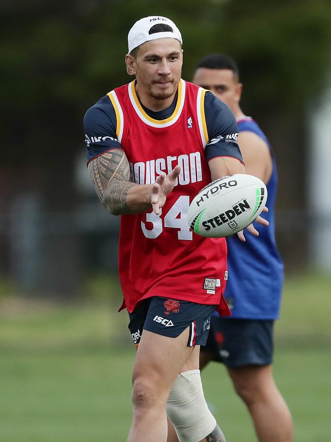 Williams joins in Sydney Roosters session. Picture: Mark Metcalfe/Getty Images