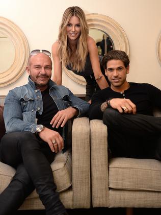 Attractive trio ... Australia's Next Top Model judge Alex Perry, host Jennifer Hawkins and model mentor Didier Cohen. Picture by Peter Lorimer