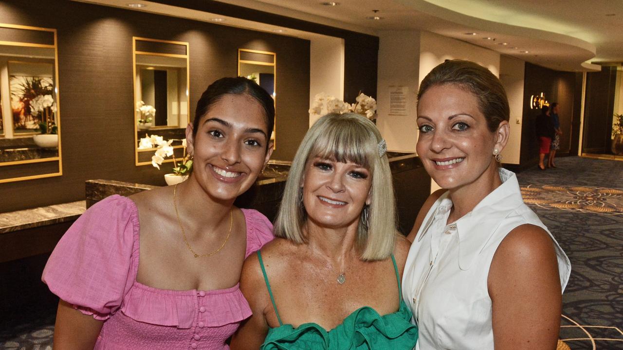 Allegra Jaffar, Natalie Bruce and Louise Champion at GC Community Fund Christmas Appeal breakast at The Star Gold Coast. Pic: Regina King