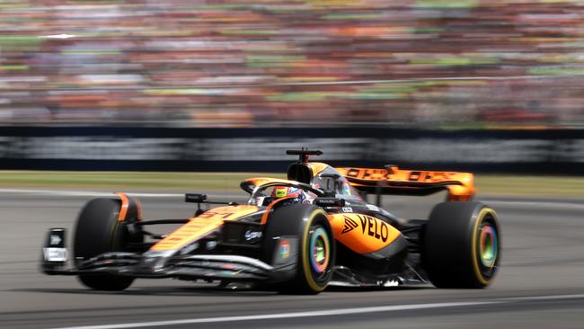 Aussie F1 racer Oscar Piastri uses his left foot to brake while racing. Photo: Ryan Pierse/Getty Images