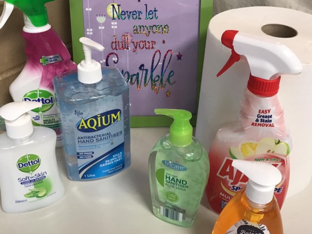 Parents from Miss Warren's Salisbury Primary School class bought her hand sanitiser to keep little hands clean. Picture: Supplied