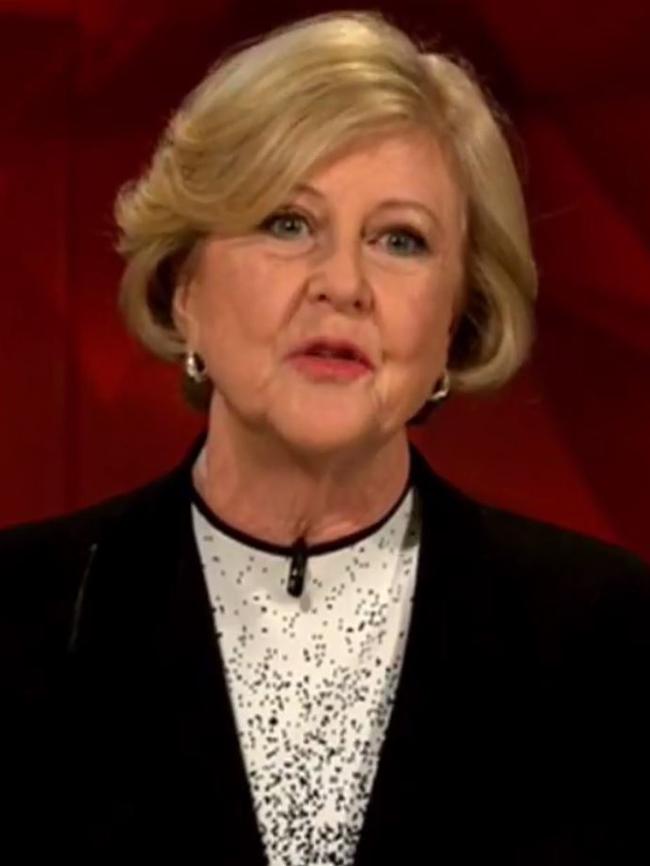 Former Human Rights Commissioner Gillian Triggs. Picture: ABC