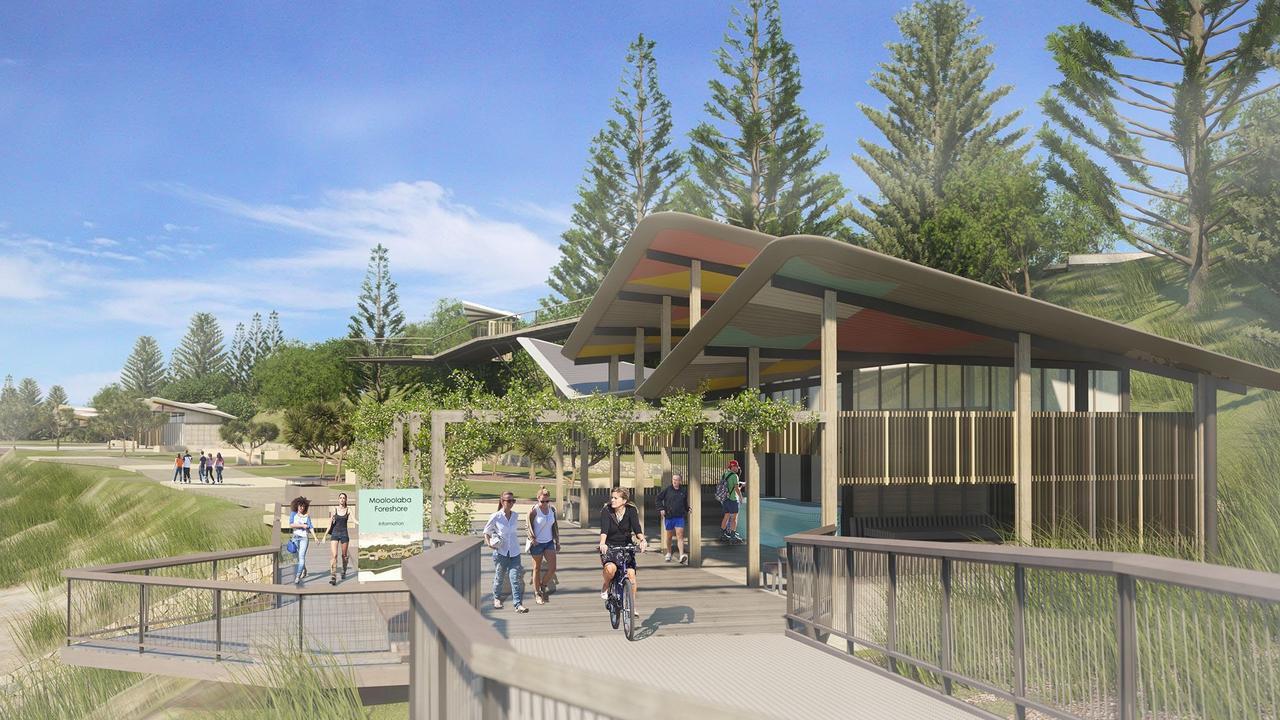 An artist's impression of plans for the Mooloolaba foreshore.