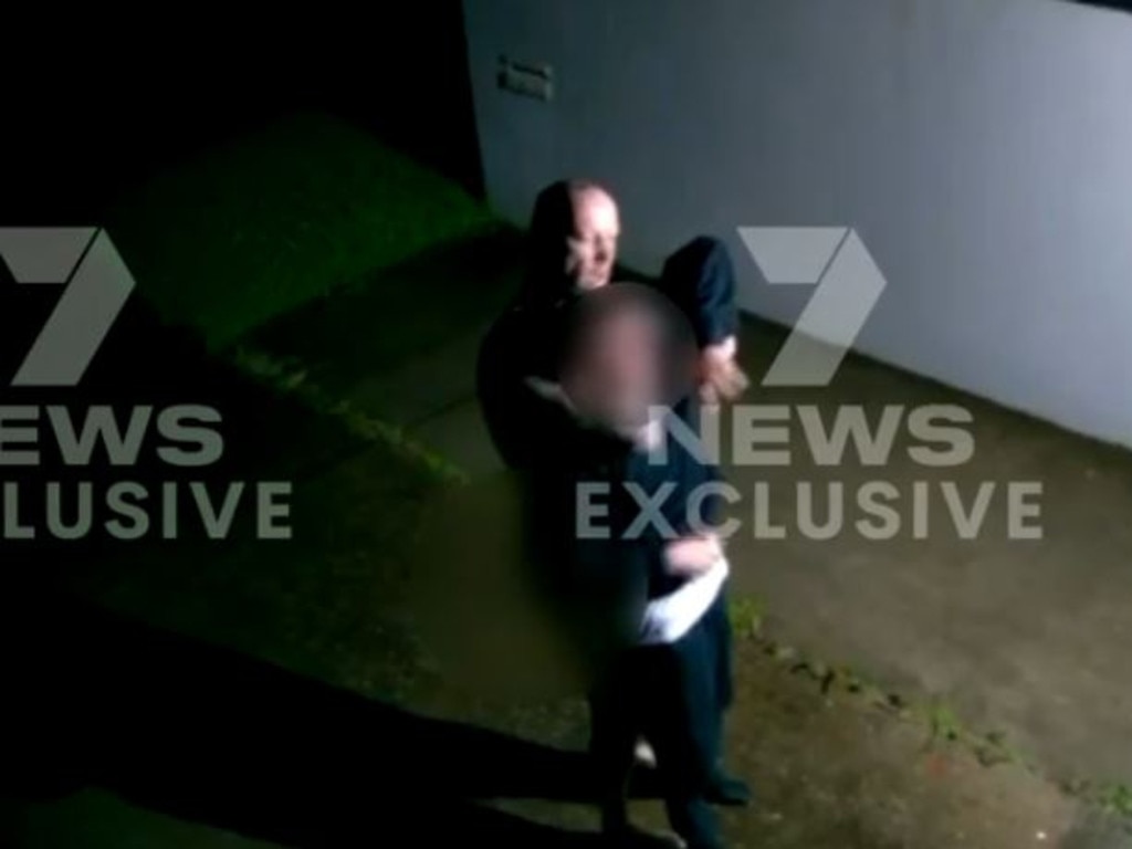 He gave the teenager a stern warning before letting him go. Picture: 7 News