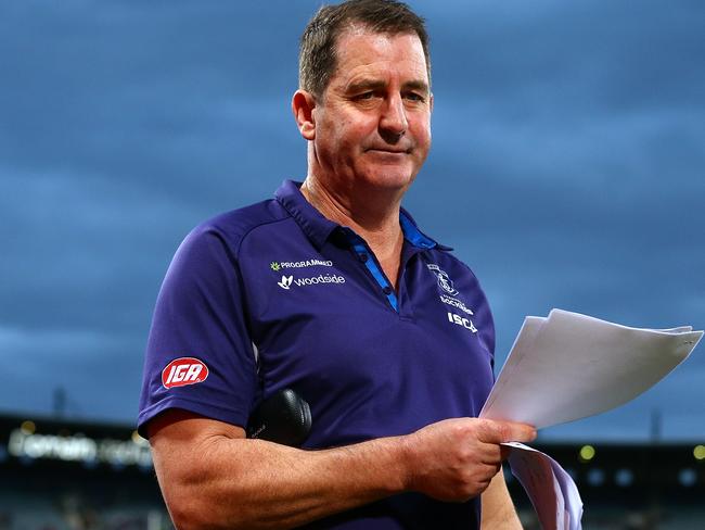 Dockers head coach Ross Lyon walks to the rooms.