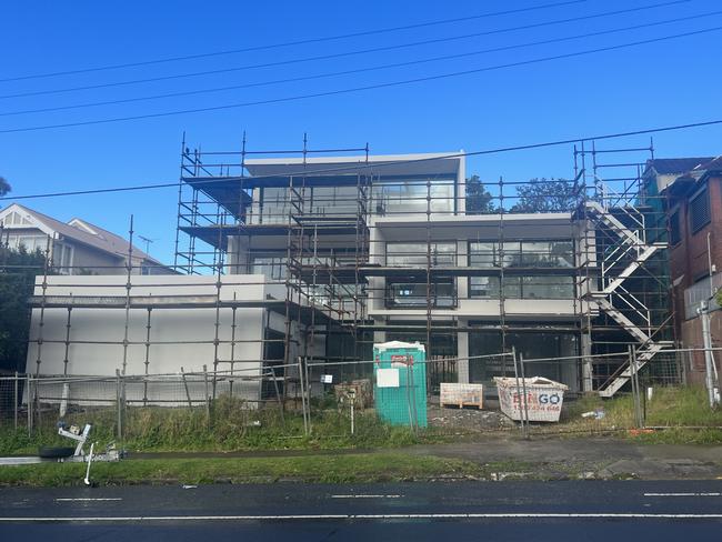 Minichiello and Biviano’s new Vaucluse home has been under construction for years. Picture: Supplied