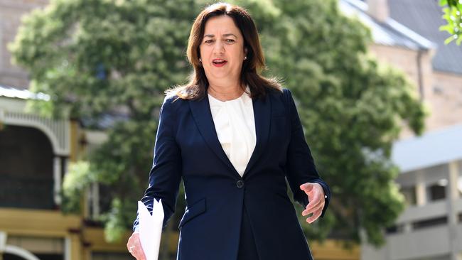 Queensland Premier Annastacia Palaszczuk at Parliament House in Brisbane on Tuesday. Picture: Dan Peled