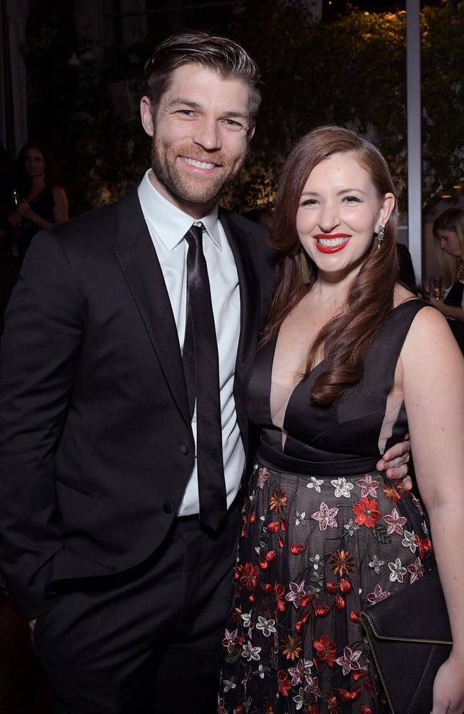 Liam McIntyre and wife Erin Hasan are expecting their second child – a little girl. Picture: Charley Gallay/Getty Images for AACTA