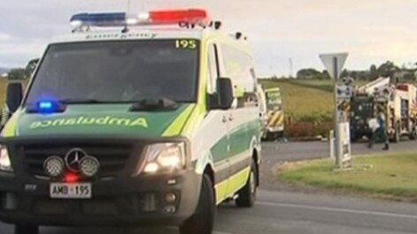 An accident at the same stretch of Main Rd, McLaren Vale, on March 28. Picture: 7NEWS