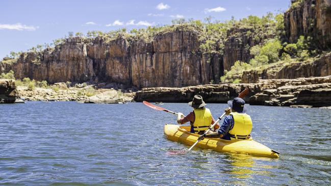 Canoeing in Nitmiluk (Katherine) Gorge. Picture: File