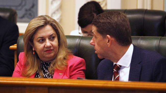 Queensland Premier Annastacia Palaszczuk has axed Treasurer Cameron Dick’s land tax policy. Picture: NCA NewsWire / Tertius Pickard