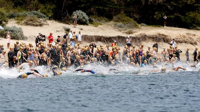 Thousands have taken part in the annual Portsea Surf Classic at Portsea, Victoria, Picture: Con Chronis.