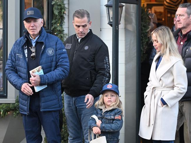 Mr Biden and his family are in Nantucket for the Thanksgiving holiday. Picture: Mandel Ngan/AFP