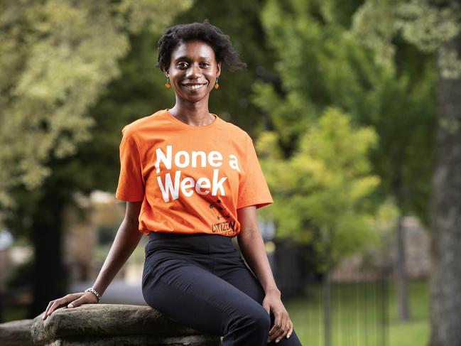 Director Grace Williams, who has created a documentary called One a Week which follows the experience of a Tasmanian family whose daughter was murdered by her partner in August 2012. Picture: Chris Kidd