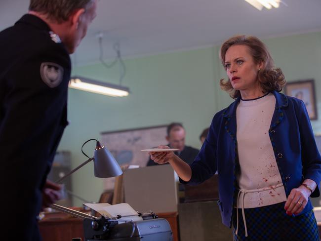 Nadine Garner stars in Seven's telemovie, The Blake Mysteries. Picture: Greg Noakes/Seven.