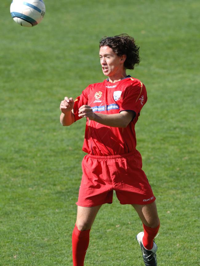 Michael Matricciani in action for Adelaide United in 2005.