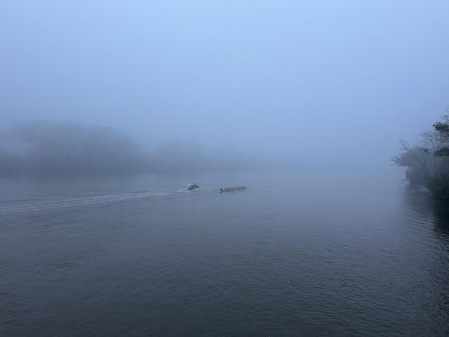 Fog on the Brisbane River. Picture: X/Alison Rice PhD