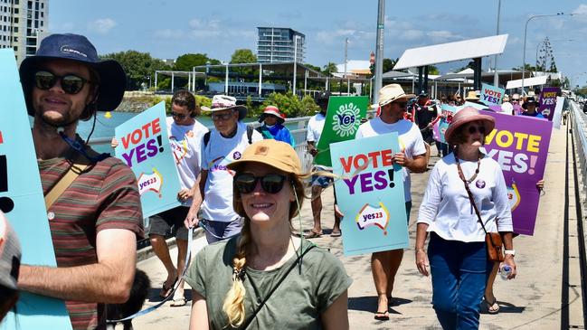 Vote for Yes march in Mackay on September 17. Picture: Contributed