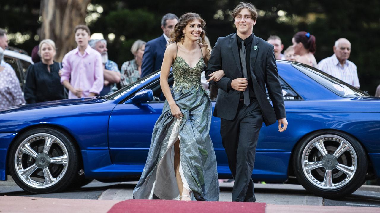 Luke Davis and partner Lara Palmer at St Mary's College formal at Picnic Point, Friday, March 24, 2023. Picture: Kevin Farmer