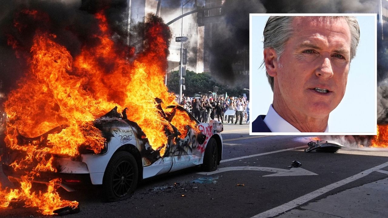 ‘ARREST ME, TOUGH GUY’: Feud erupts amid chaos in major US city