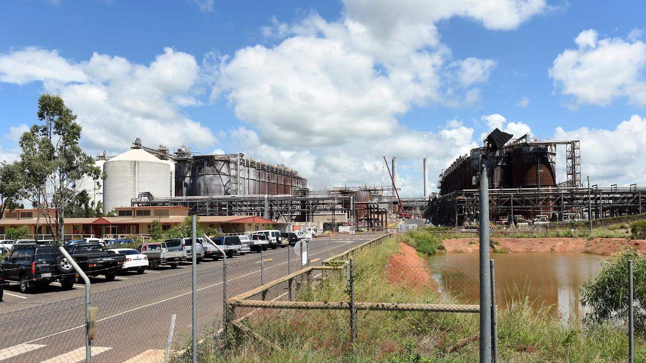 Rio Tinto's Alcan Yarwun alumina refinery in Gladstone. Picture: AAP