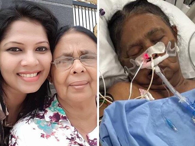 A woman has revealed the horrific moment her mother began “screaming” in pain as a horrific flesh-eating disease took hold while she was holidaying Down Under. 