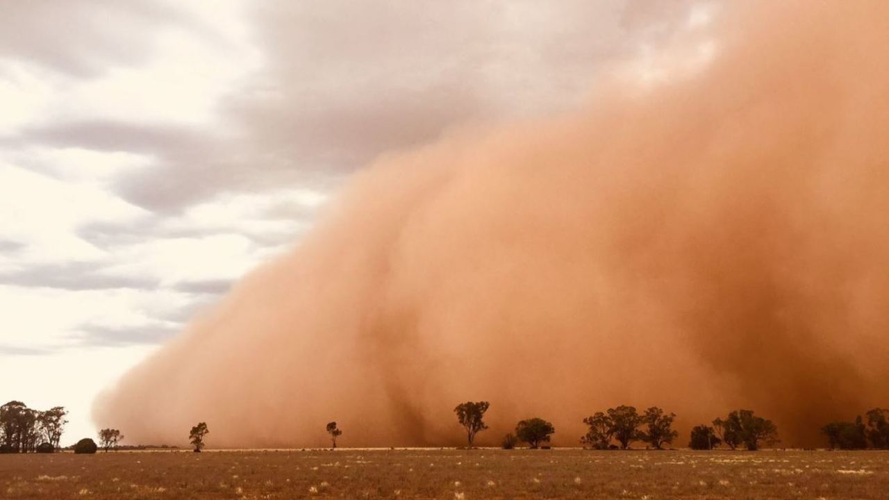 Sand storm burning