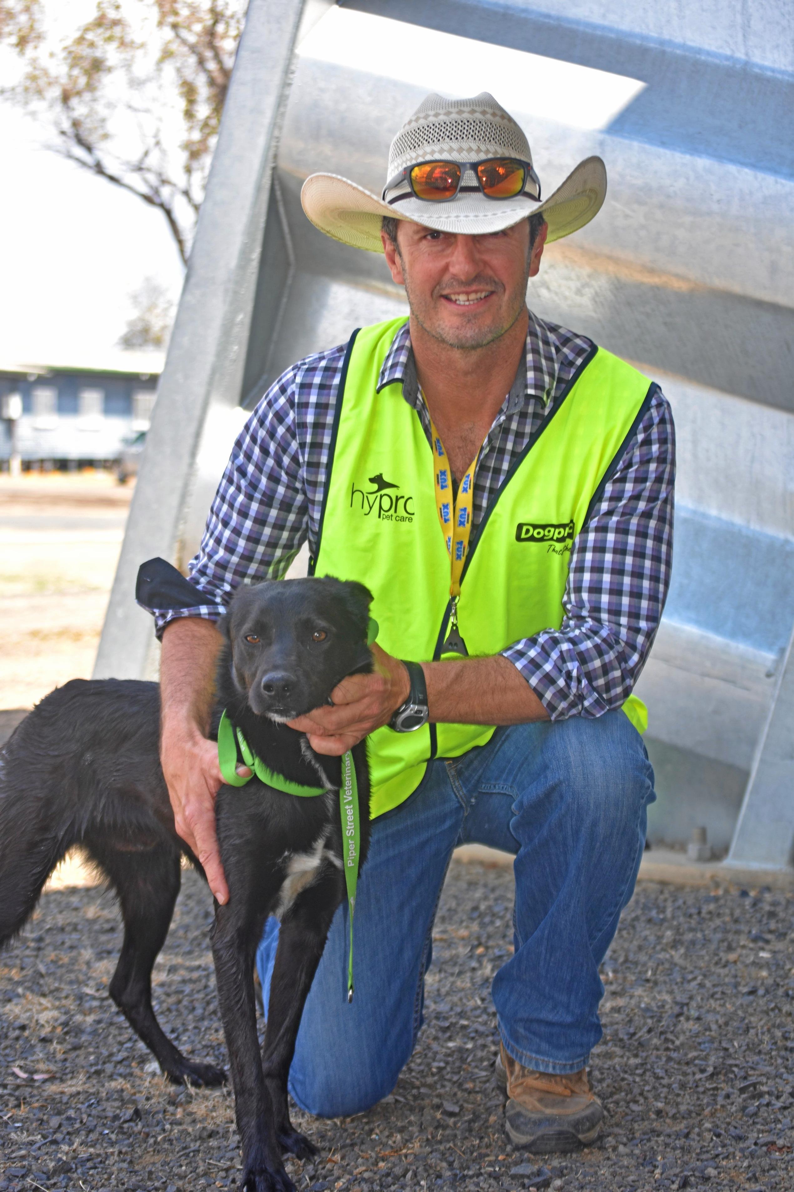 Bill Davidson with Roger. Picture: Meg Gannon