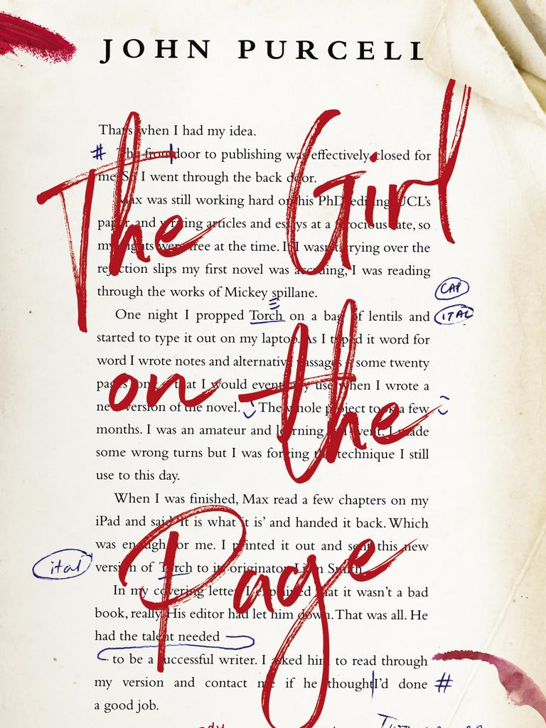 The cover of John Purcell's The Girl On The Page, published by HarperCollins Australia.