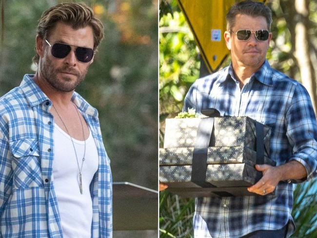 Hemsworth and Damon in Byron.