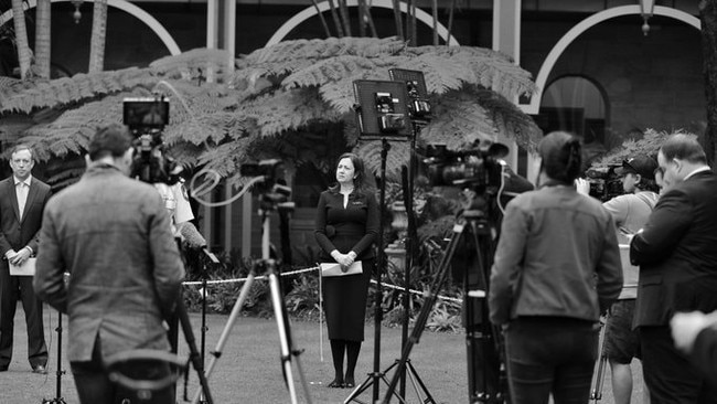 Premier Annastacia Palaszczuk’s media team go above and beyond to produce material ahead of the upcoming election.