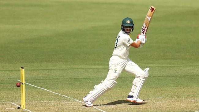 Ash Gardner made a quickfire 50 to press home Australia’s advantage Picture: Getty Images