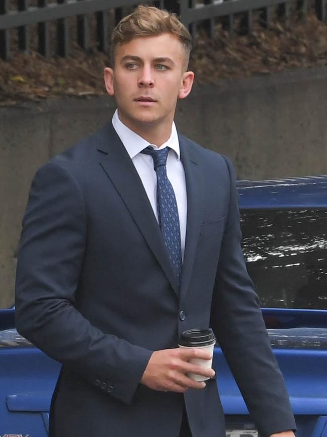 Callan Sinclair outside Wollongong Courthouse. Picture: Simon Bullard